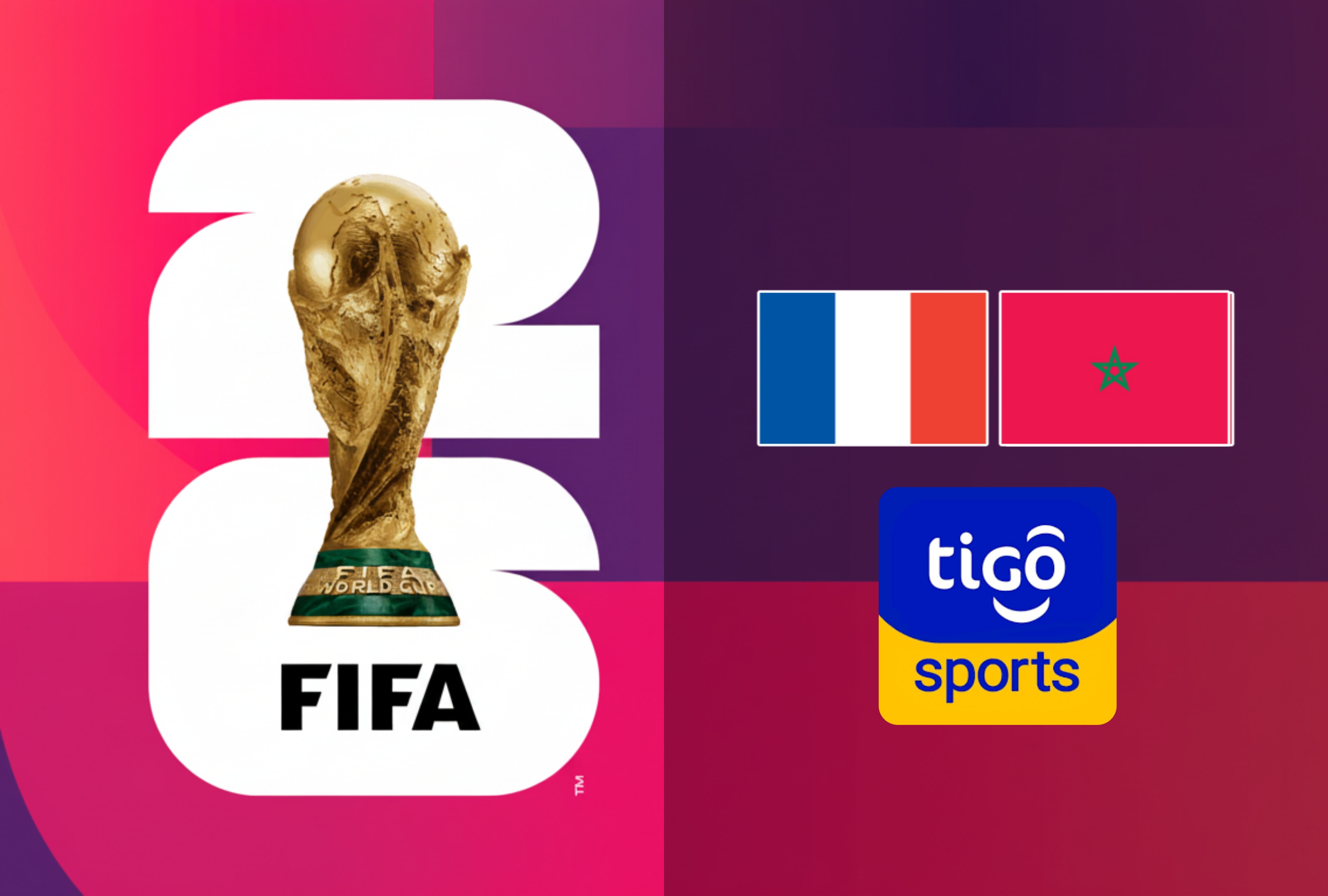 Aficionados siguen las incidencias del partido Francia vs. Marruecos por el Mundial 2026. Averigüe dónde ver el compromiso en vivo mediante los canales de fútbol TV de TiGo Sports y la plataforma oficial de TiGo Play online. | Crédito: fifa.com / Composición Depor