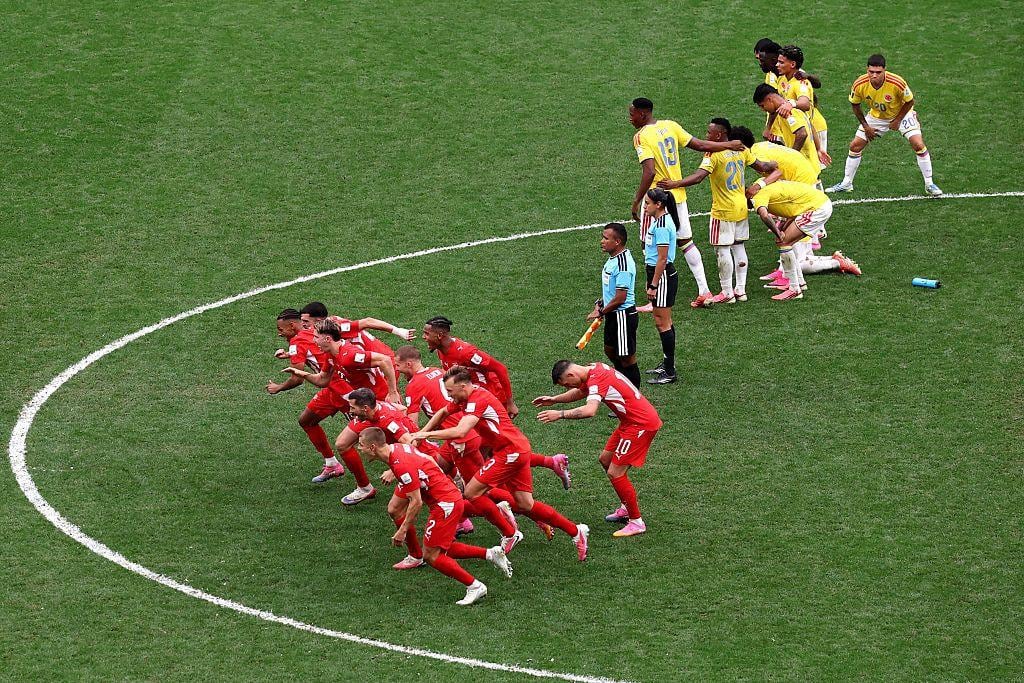 Suiza llegó a cuartos de final del Mundial 2026 tras eliminar a Colombia en tanda de penales. (Foto: AFP)
