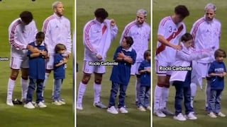 Fabio Gruber emociona con noble gesto en Perú vs España