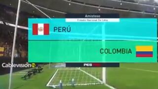 Perú vs. Colombia: así fue la clasificación bicolor en el PES 2017