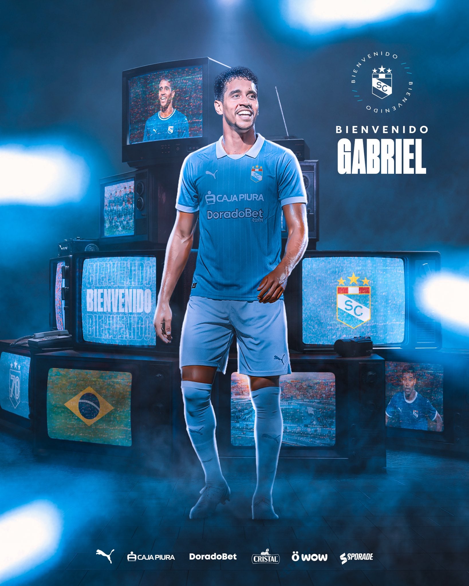 Sporting Cristal anunció a Gabriel Santana como nuevo refuerzo en sus redes sociales.