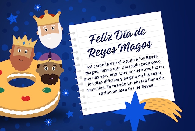 Así como la estrella guio a los Reyes Magos, deseo que Dios guíe cada paso que des este año. Que encuentres luz en los días difíciles y alegría en las cosas sencillas. Te mando un abrazo lleno de cariño en este Día de Reyes. | Crédito: canva.com / Composición Depor