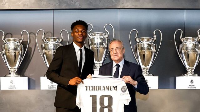 Real Madrid presentó oficialmente a Aurélien Tchouaméni con el dorsal que Gareth Bale dejó libre