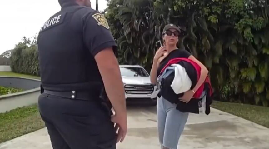 Según Elizabeth Gutiérrez, ella había ido a recoger sus pertenencias (Foto: Policía de California / Telemundo)