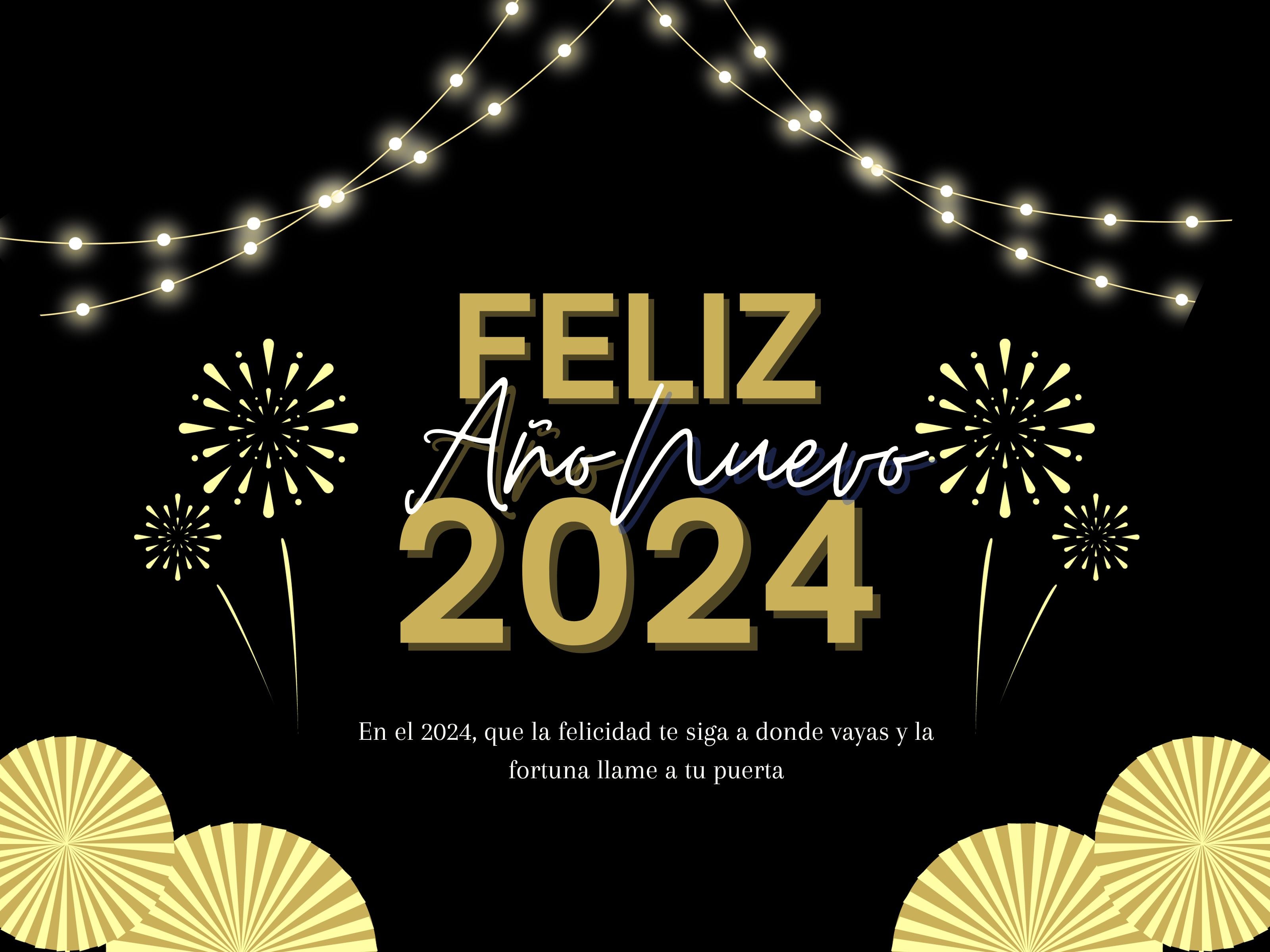 Un saludo por Año Nuevo: "En el 2024, que la felicidad te siga a donde vayas y la fortuna llame a tu puerta". (Foto: Depor)