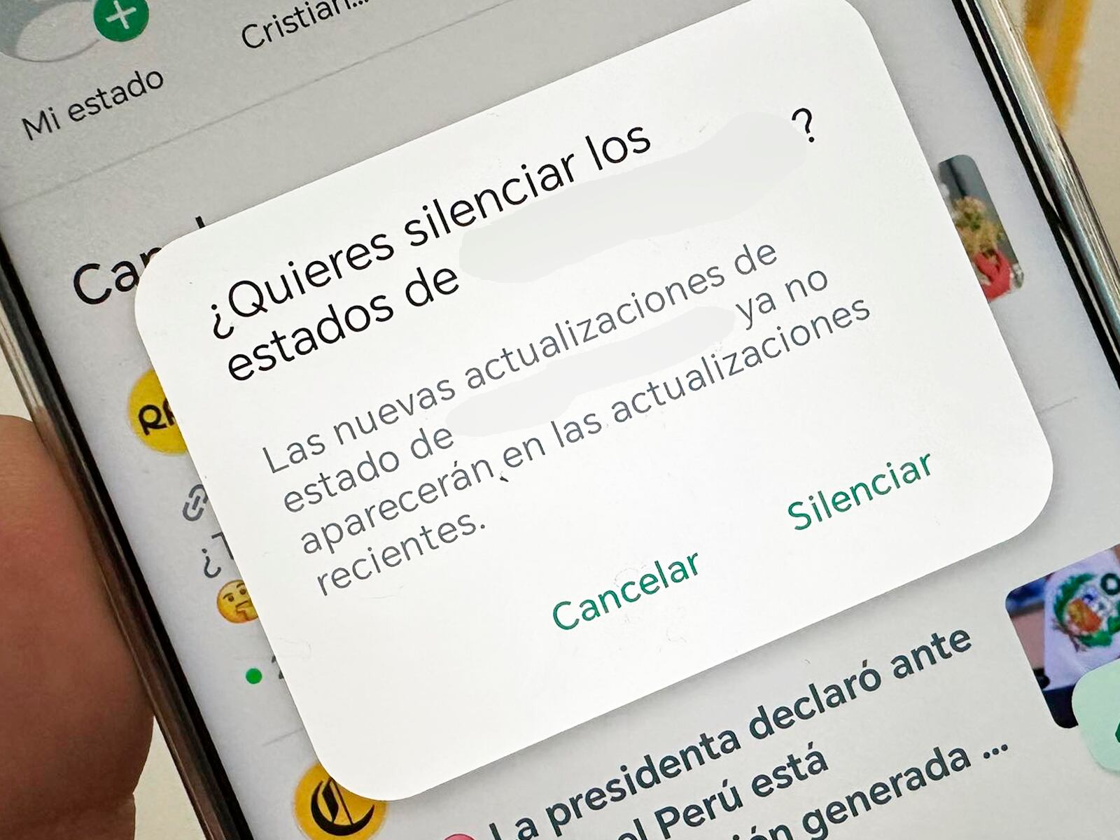 WHATSAPP | Si no quieres ver los estados de todos tus amigos en WhatsApp, entonces usa este truco. (Foto: MAG - Rommel Yupanqui)