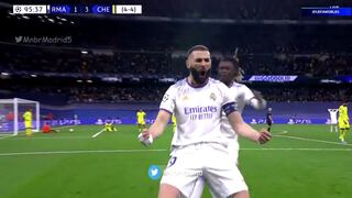 No podía ser otro: gol de Karim Benzema para el 3-2 del Real Madrid vs. Chelsea [VIDEO]