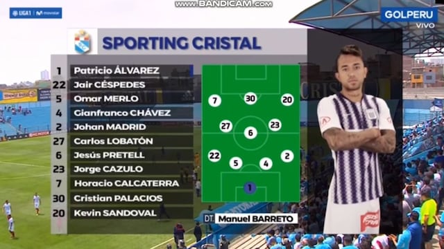 El error de GOLPERU en la formación de Sporting Cristal con Joazinho Arroé como protagonista [VIDEO]