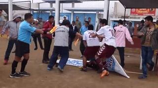 Árbitro fue agredido violentamente por jugadores en la liga de Chancay