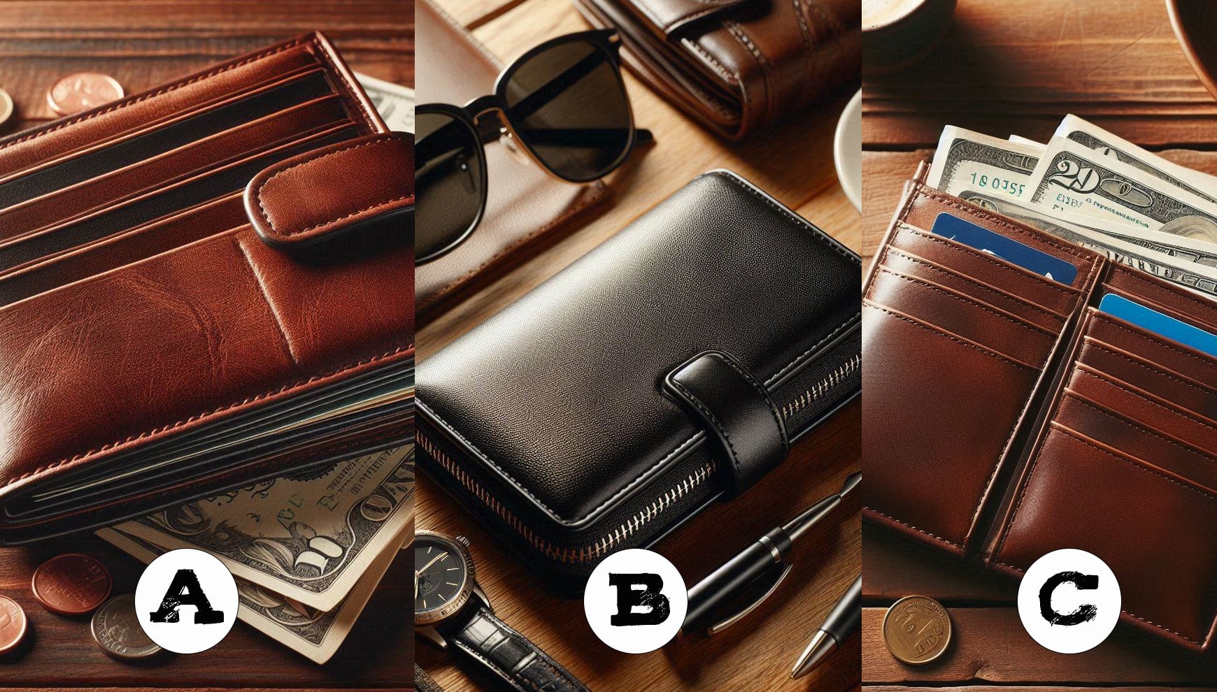 Escoge una billetera y descubre qué tanto te importa la seguridad financiera (Foto: Composición)