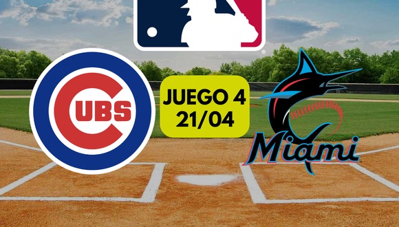 ¡No te pierdas el último juego de la serie! Ve Cubs vs Marlins en vivo el 21 de abril desde Florida. Accede a toda la información para disfrutarlo a través de MLB.TV y Star+. | Crédito: Canva / Composición Depor