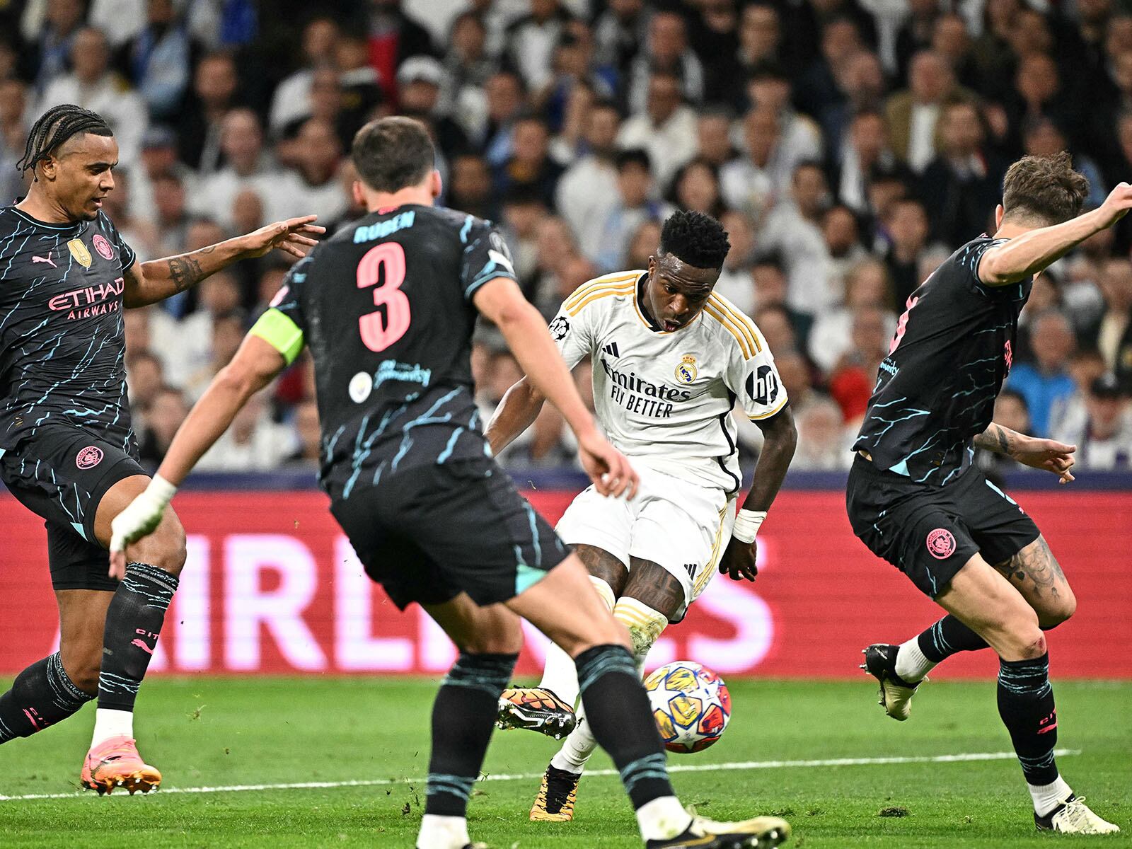 Real Madrid y Manchester City empataron 3-3 en el partido de ida de la UEFA Champions League. (Foto: AFP)