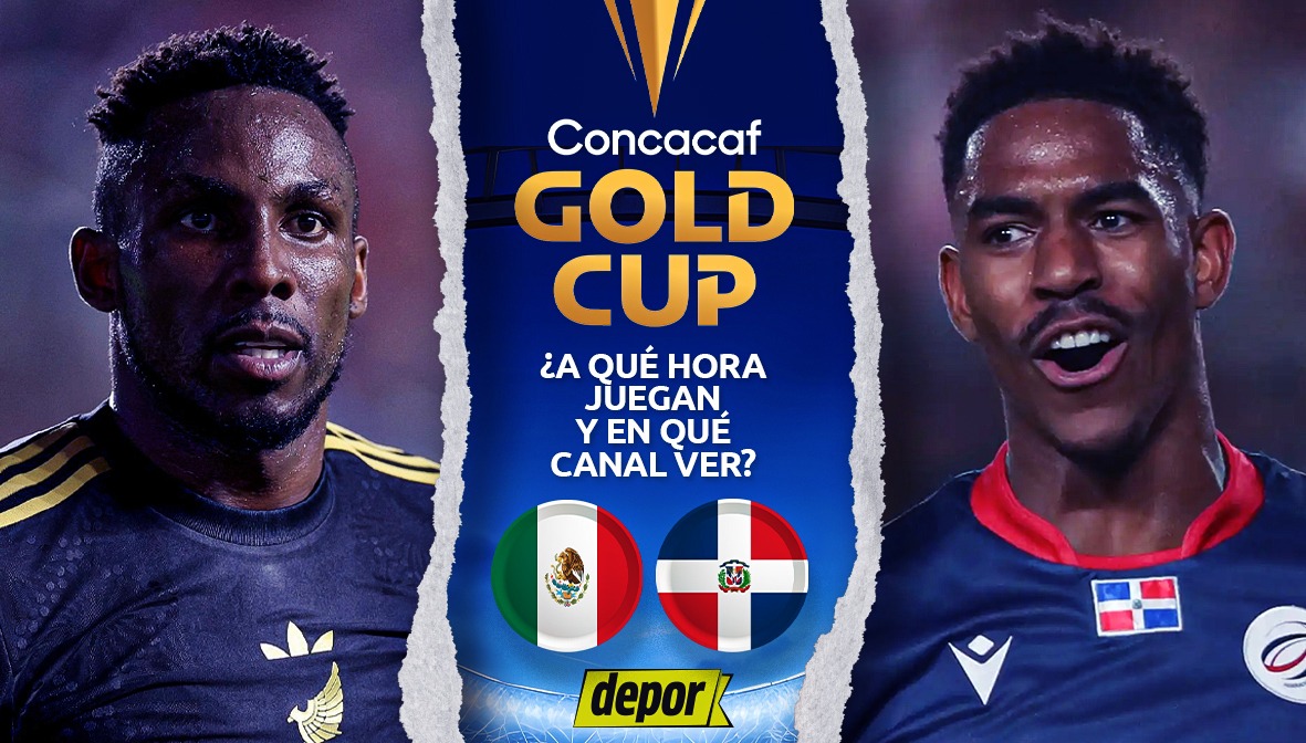 México y República Domincana se enfrentan por la Copa Oro 2025. (Diseño: Christian Marlow)