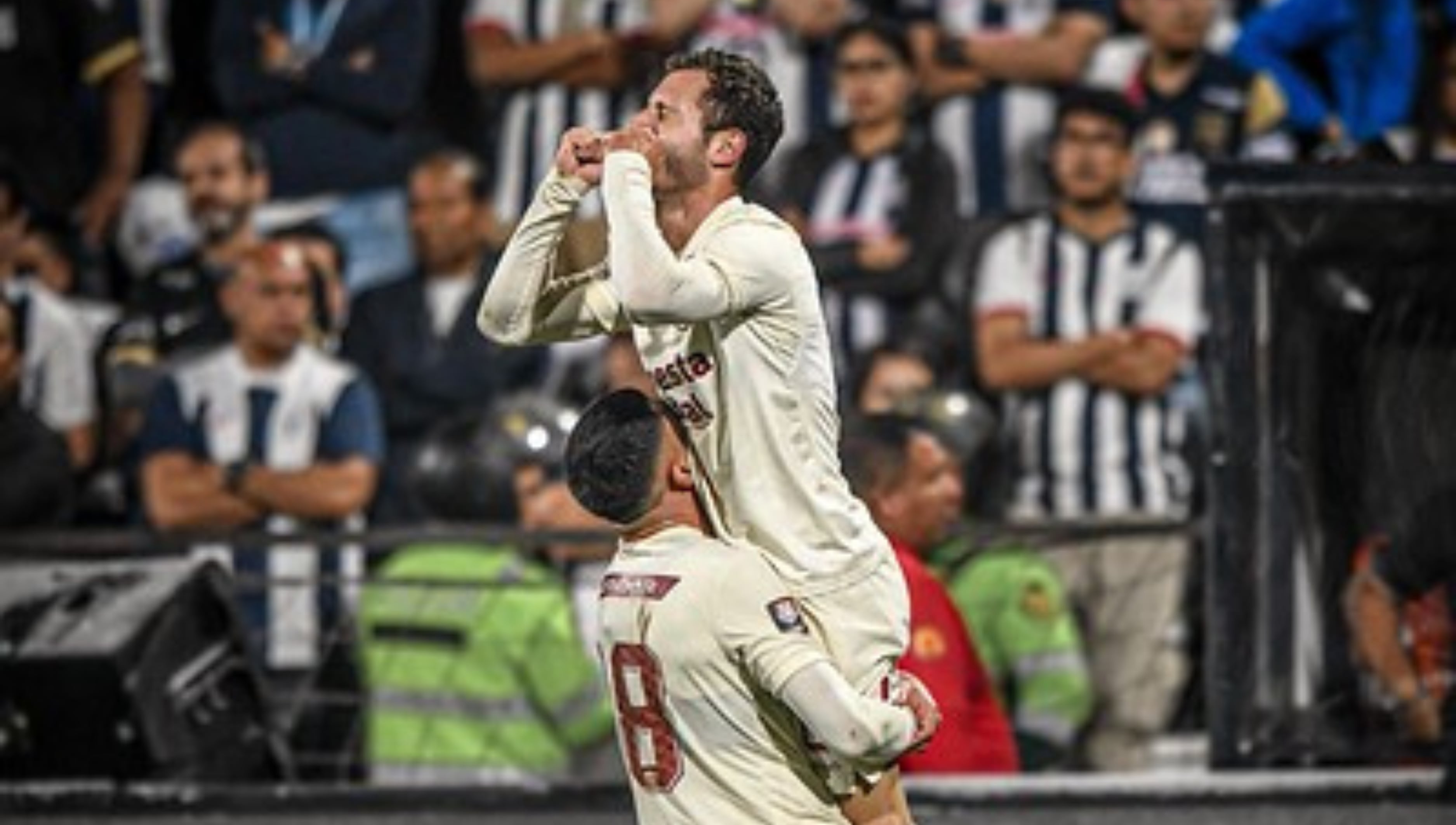 Horacio Calcaterra anotó en la victoria de Universitario ante Alianza Lima en la final del 2023. (Foto: LFP)