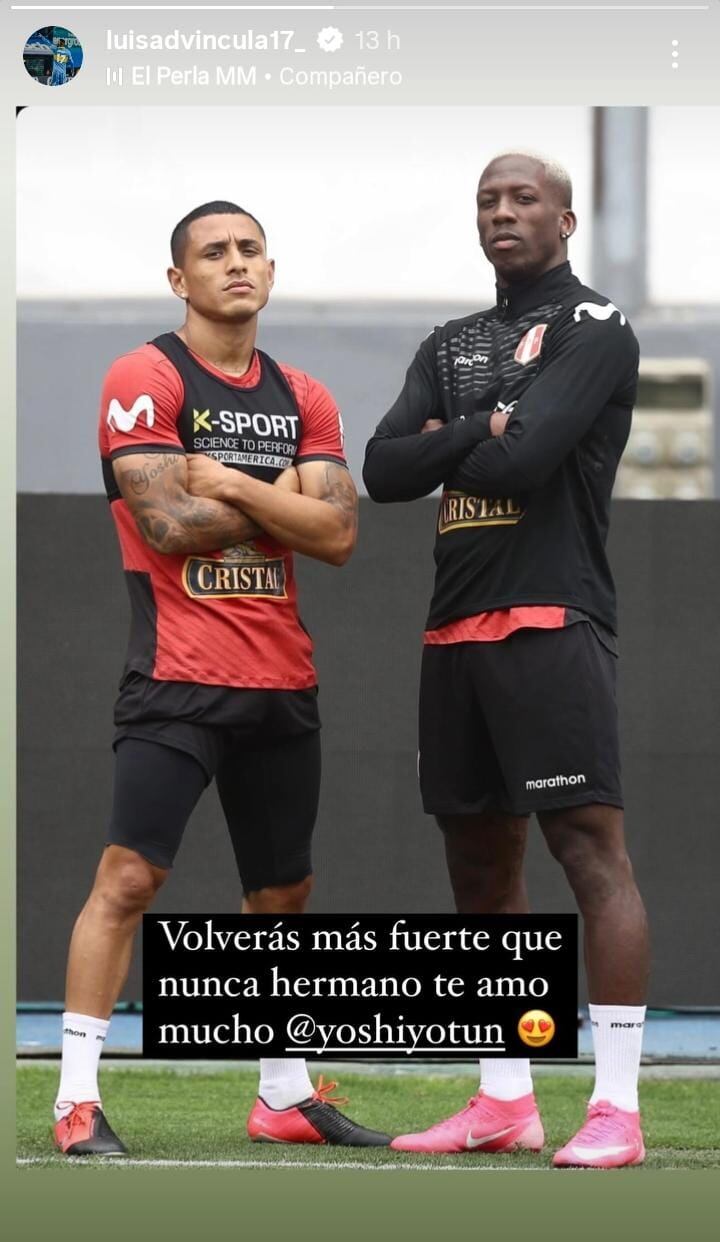 El mensaje de Advíncula para Yotún (Captura)