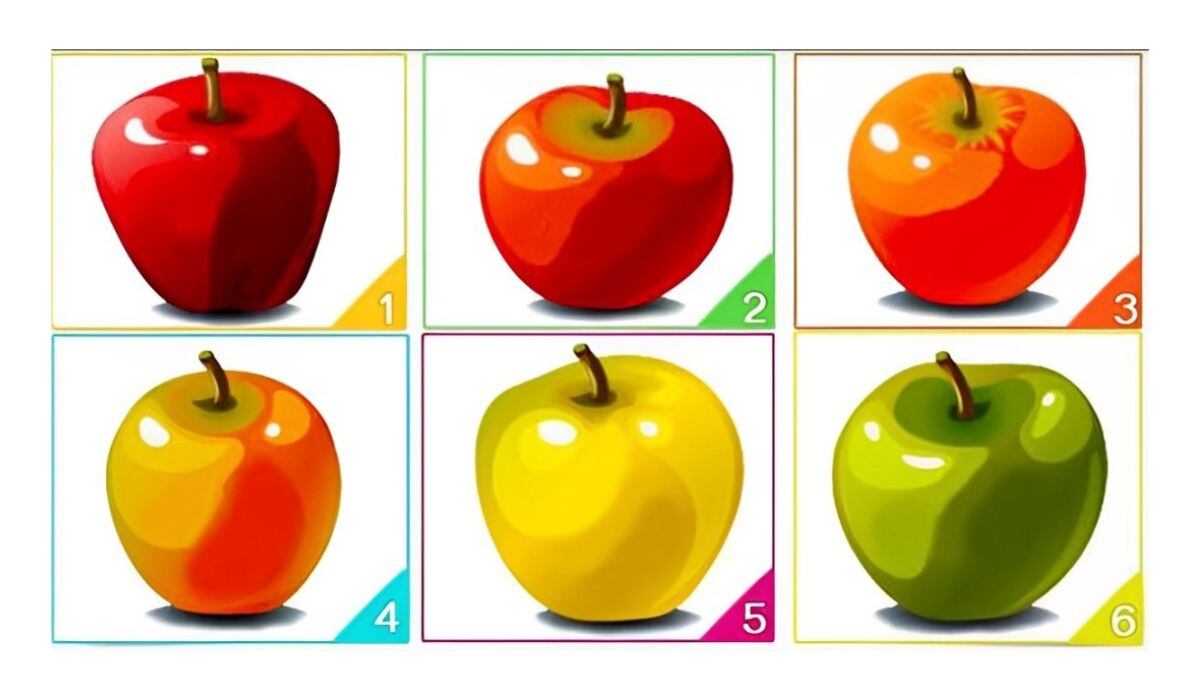 Descubre qué cualidades tienes con solo elegir una de las manzanas en esta imagen (Foto: Namastest).