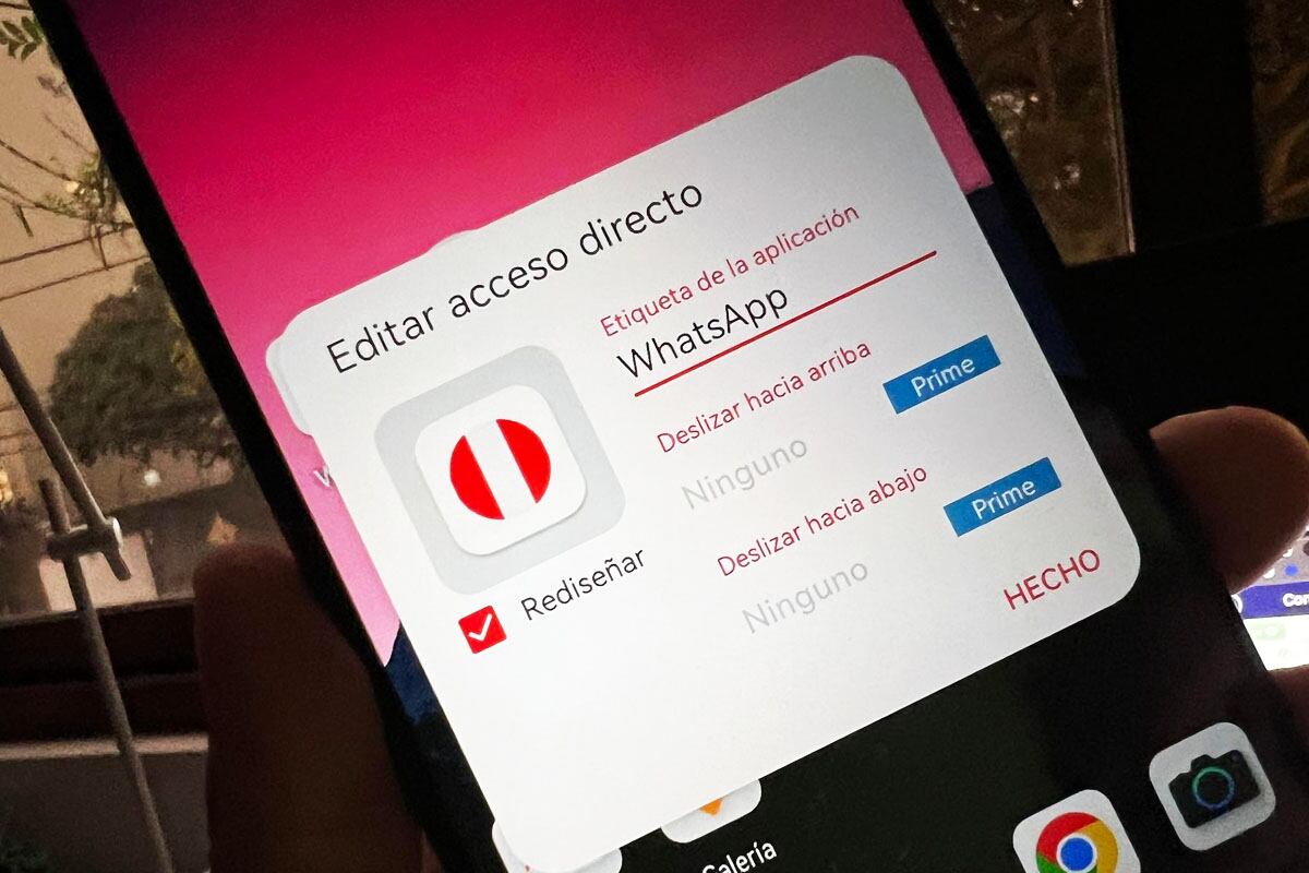 De esta forma podrás modificar el ícono de WhatsApp por la bandera del Perú. (Foto: MAG - Rommel Yupanqui)