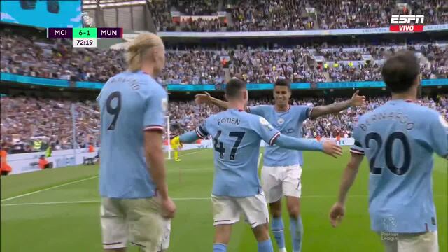 Igual que Haaland: hat-trick de Foden en el 6-1 del Manchester City vs. United [VIDEO]
