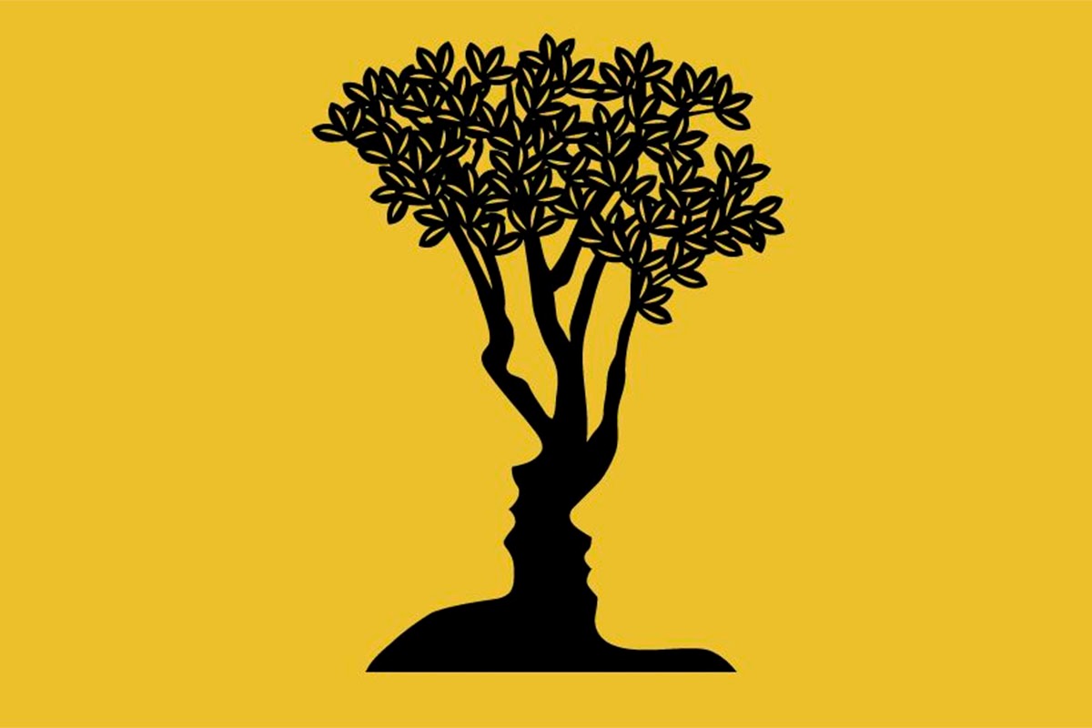 En la imagen del test de personalidad se aprecian dos rostros y también un árbol. Tú debes responder cuál de los dos llamó tu atención.| Foto: genial.guru