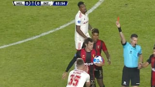 Inter se queda con uno menos: Alemao se fue expulsado tras agresión a Arias [VIDEO]