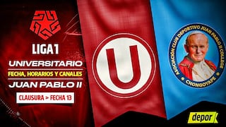 Canal oficial Universitario vs. Juan Pablo II EN VIVO: horarios y transmisión del Torneo Clausura 2025