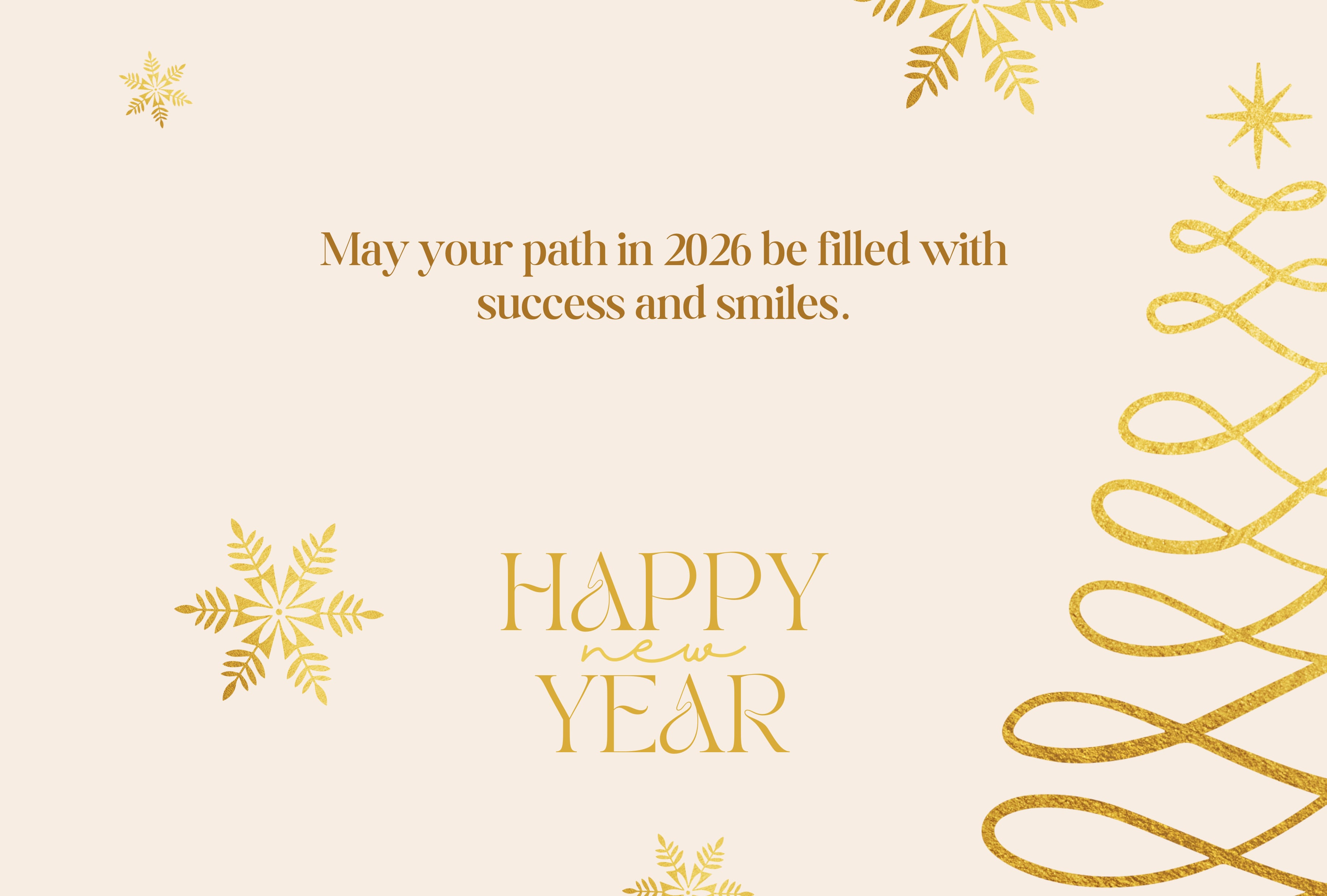 "May your path in 2026 be filled with success and smiles." | Photo by canva.com / Depor