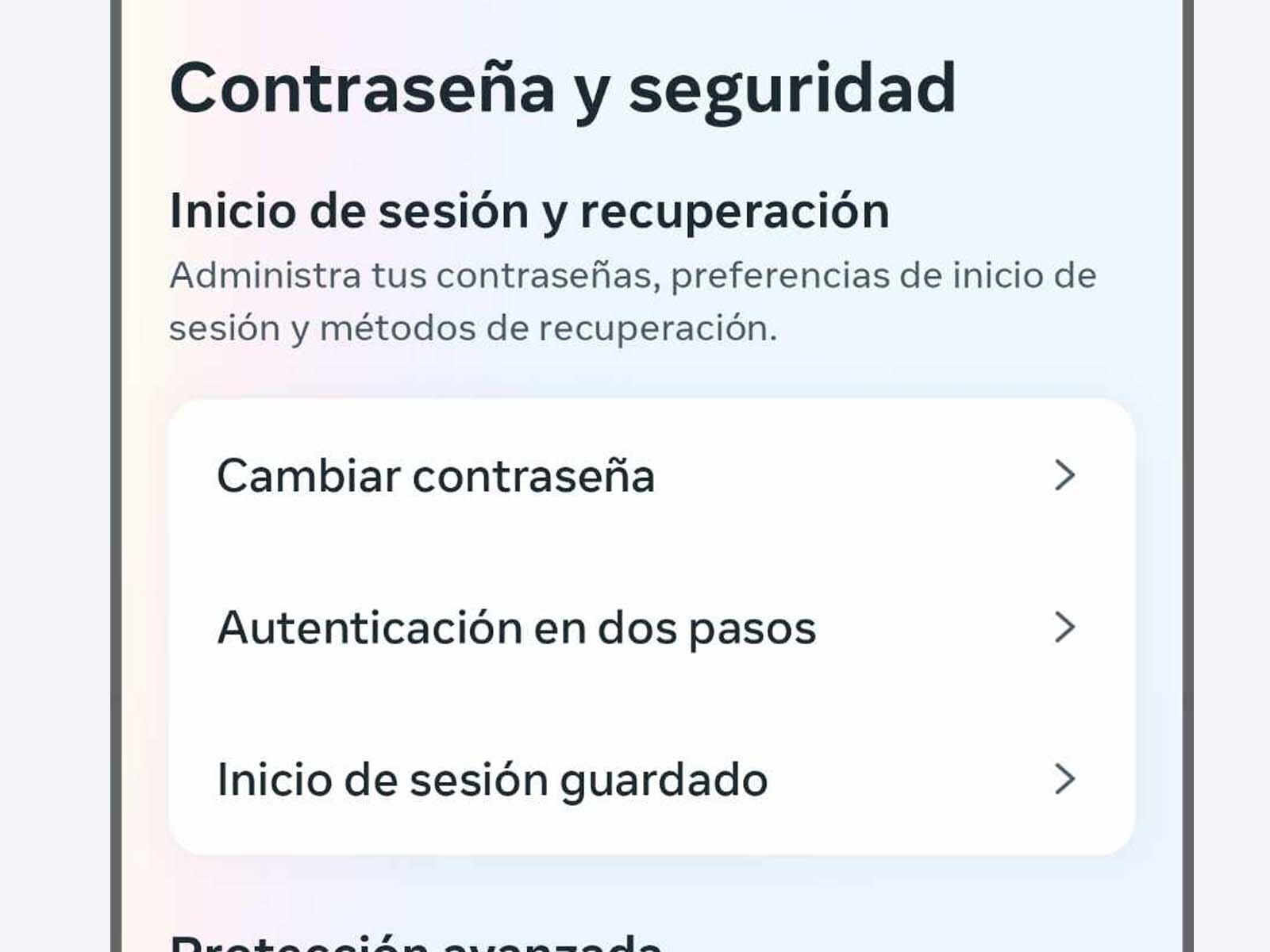 INSTAGRAM | Ahora presiona donde dice "Cambiar contraseña". (Foto: MAG - Rommel Yupanqui)