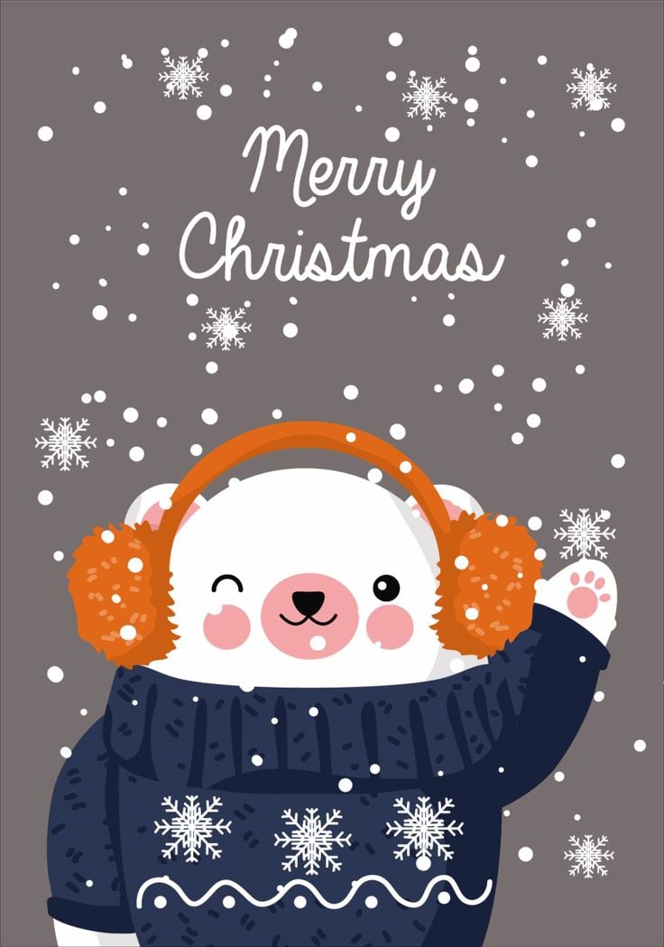 Tarjetas de Navidad para imprimir y compartir este 25 de diciembre (Foto: Pinterest).