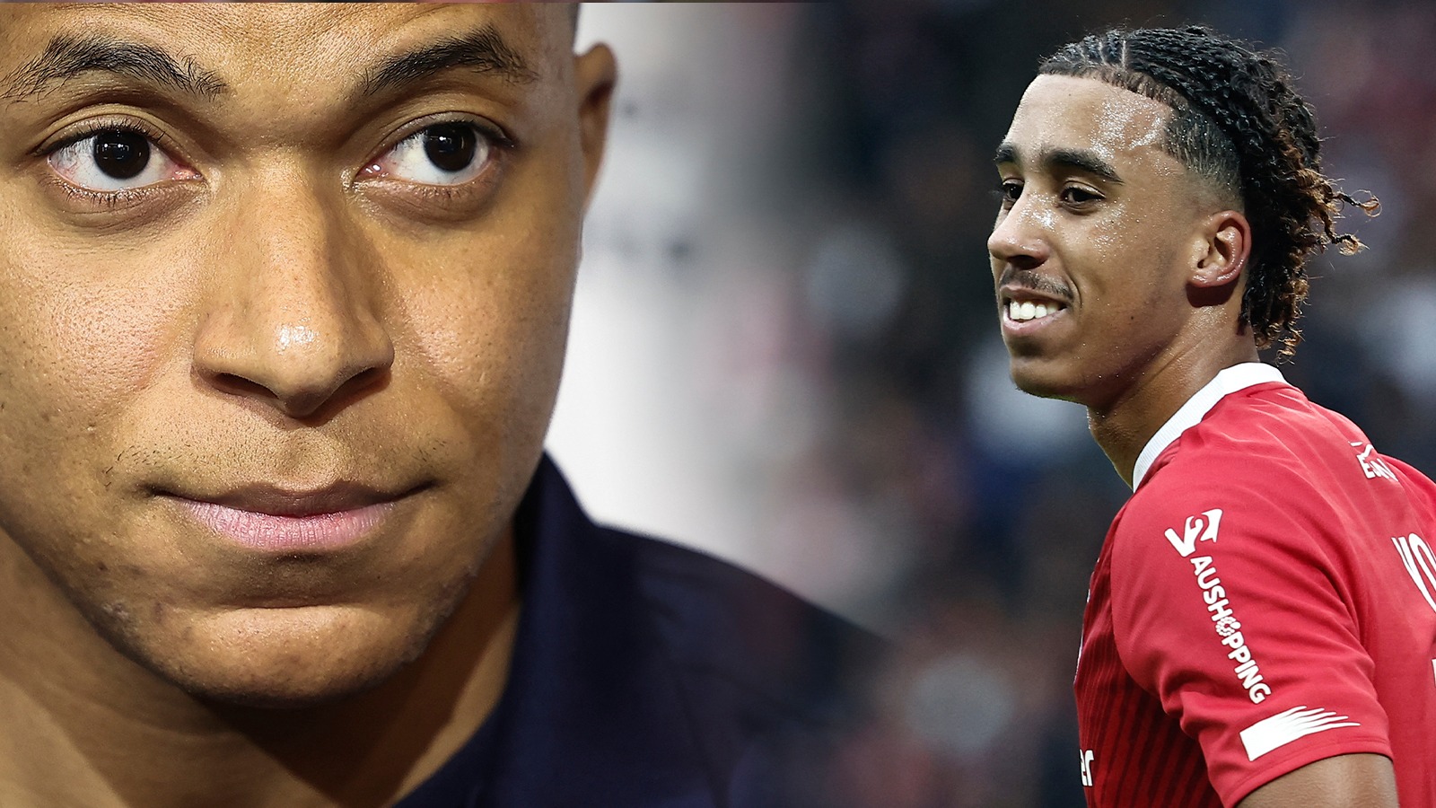 Leny Yoro, quien tiene el aval de Mbappé, en la mira del Real Madrid. (Foto: AFP)