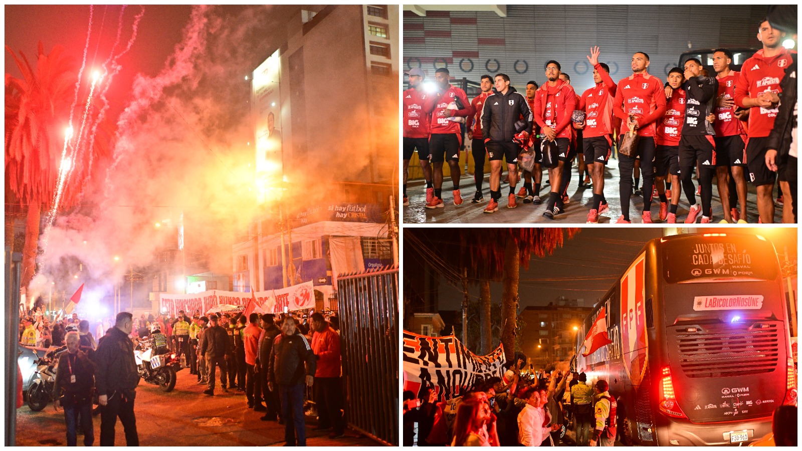 Desde El Estadio Nacional, se realizó el banderazo previo al partido de Perú vs. Uruguay por las Eliminatorias Mundial 2026. (Foto: ITEA)