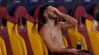 ¡Conmueve al mundo! Manolas lloró desconsoladamente tras victoria de Roma ante Barcelona [VIDEO]