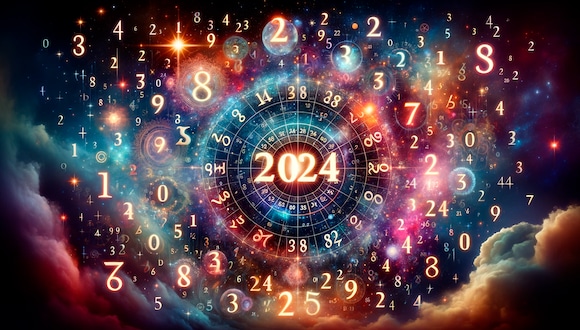 Predicciones y tu número, según la Numerología 2024. (Foto: Dall-E/OpenAI)