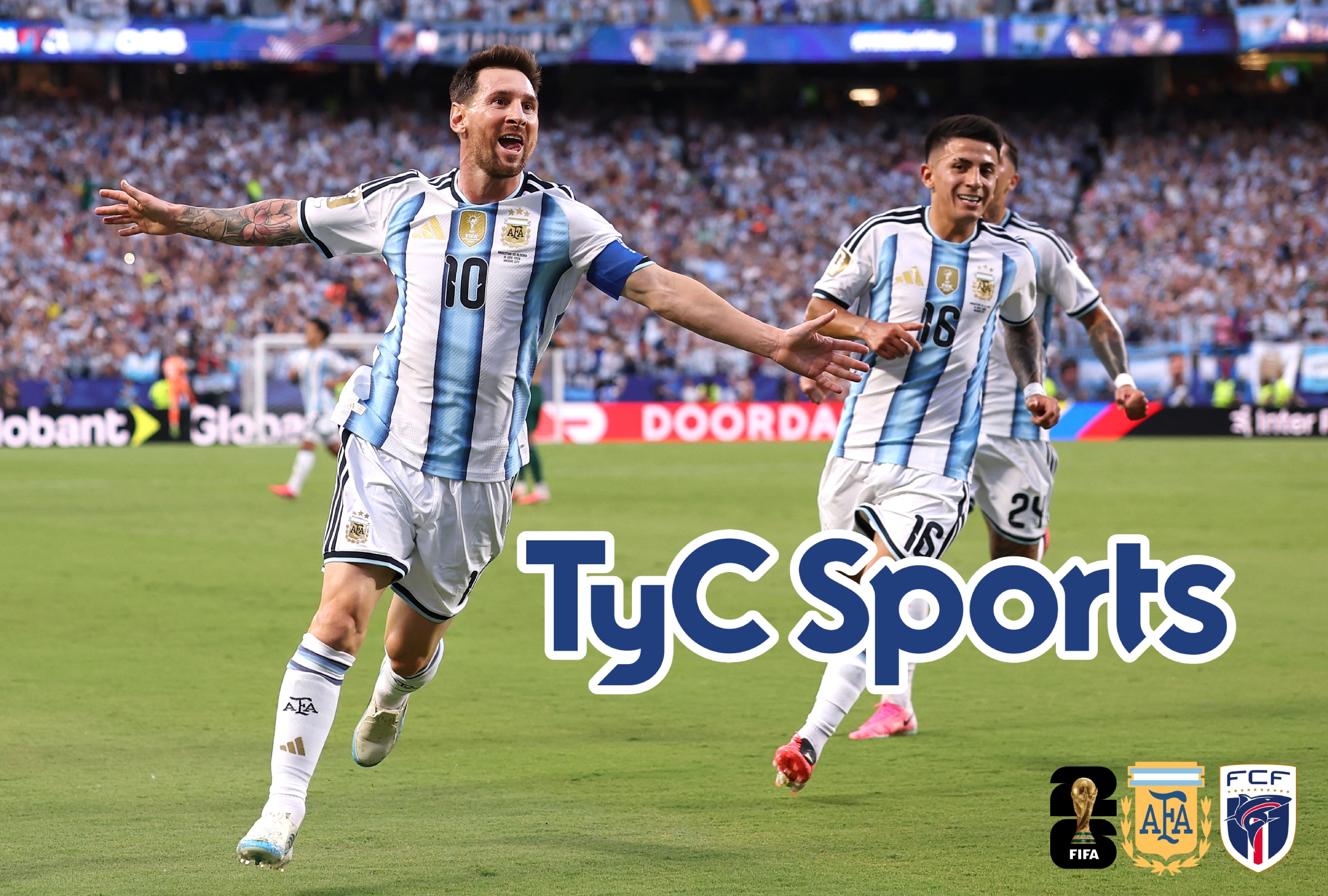 MIAMI, FLORIDA (ESTADOS UNIDOS), 03/07/2026.- Cobertura oficial de TyC Sports EN VIVO ONLINE para ver el partido Argentina vs. Cabo Verde hoy por los dieciseisavos de final del Mundial 2026 en el Hard Rock Stadium de Miami, Florida. FOTO DE CHARLOTTE WILSON PARA GETTY IMAGES Y AFP
