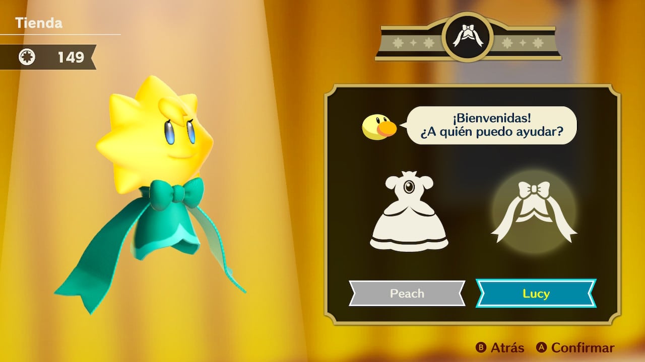 El título de Nintendo se plantea como una obra teatral, en donde el papel protagónico lo tiene la princesa Peach.