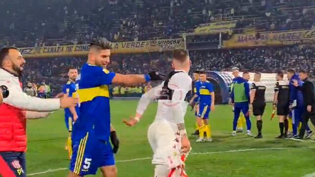 Carlos Zambrano fue expulsado tras la trifulca en el Boca Juniors vs. Unión Santa Fe