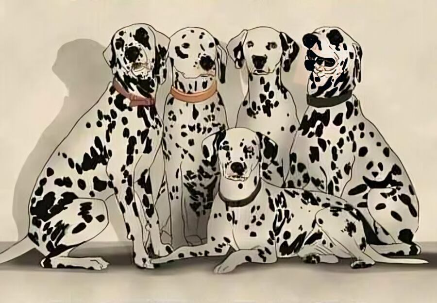 Encuentra al oso panda oculta entre los dálmatas y completa este difícil acertijo visual (Foto: GenialGuru)