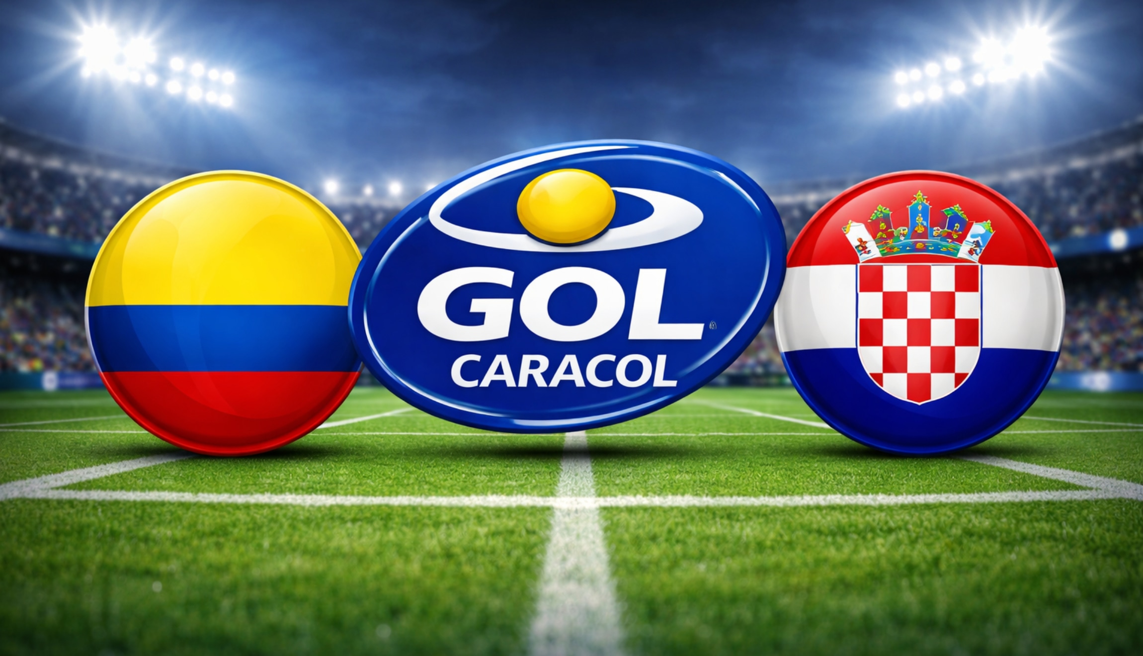 Transmisión de GOL Caracol para ver el partido de Colombia vs. Croacia, por amistoso FIFA internacional, este jueves 26 de marzo desde Orlando, Florida. (Foto: Imagen creada por Depor utilizando la IA de Chat GPT)