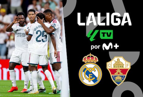 Movistar Plus LaLiga televisó Real Madrid 3-2 Elche CF por la Jornada 6 de LaLiga