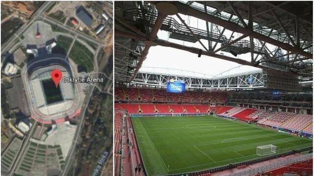 Así se ve el Otkrytie Arena en Google Maps, el estadio donde Argentina debutará en Mundial Rusia 2018