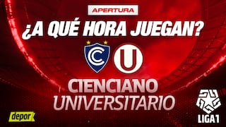 A qué hora juega Universitario vs. Cienciano por Liga 1