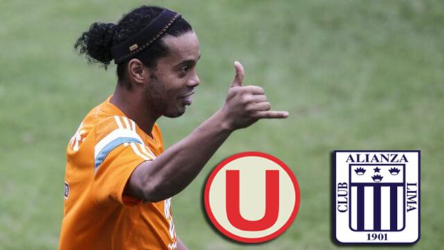 ¿Cuánto ganaría Universitario y Alianza Lima si Ronaldinho juega un clásico?