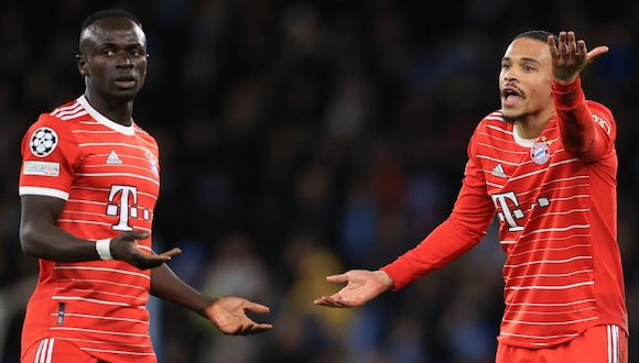 Sadio Mané y Leroy Sané se enfrascaron en una pelea tras el Bayern Munich vs. Manchester City. (Foto: AFP)