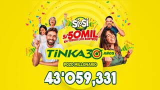 Resultados de La Tinka del miércoles 10 de septiembre: sorteo y números de la jugada ganadora del pozo millonario