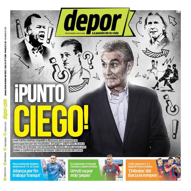 La portada impresa de hoy.