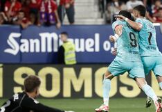 Barcelona vs. Osasuna (2-1): resumen, goles y video del partido por LaLiga