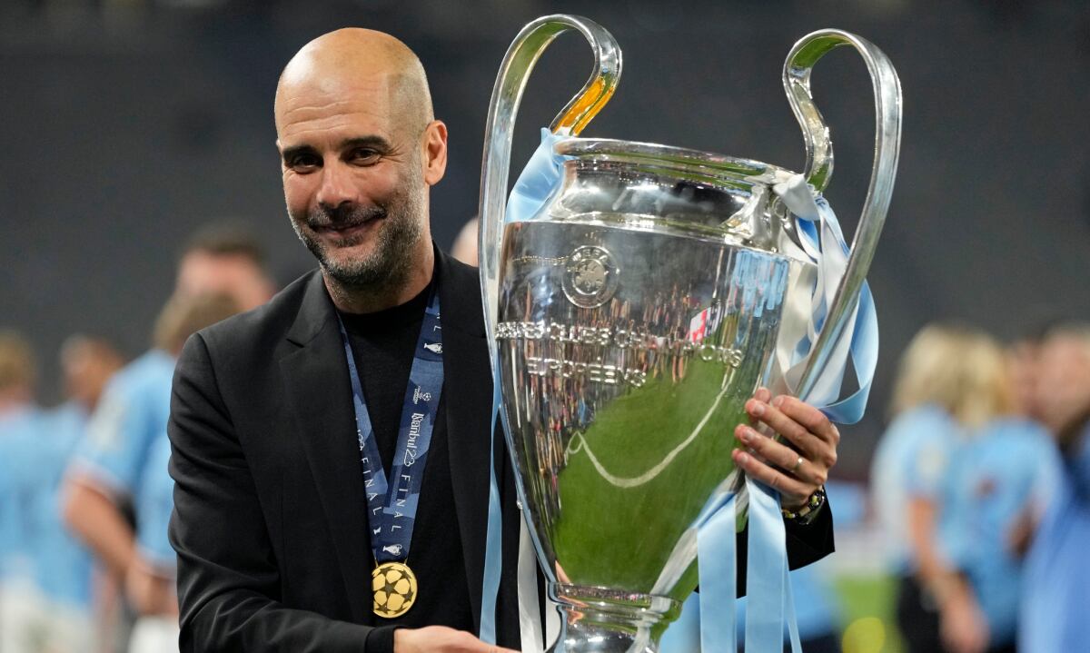 Pep Guardiola ganó la primera Champions del City en su historia. (Foto: Getty)