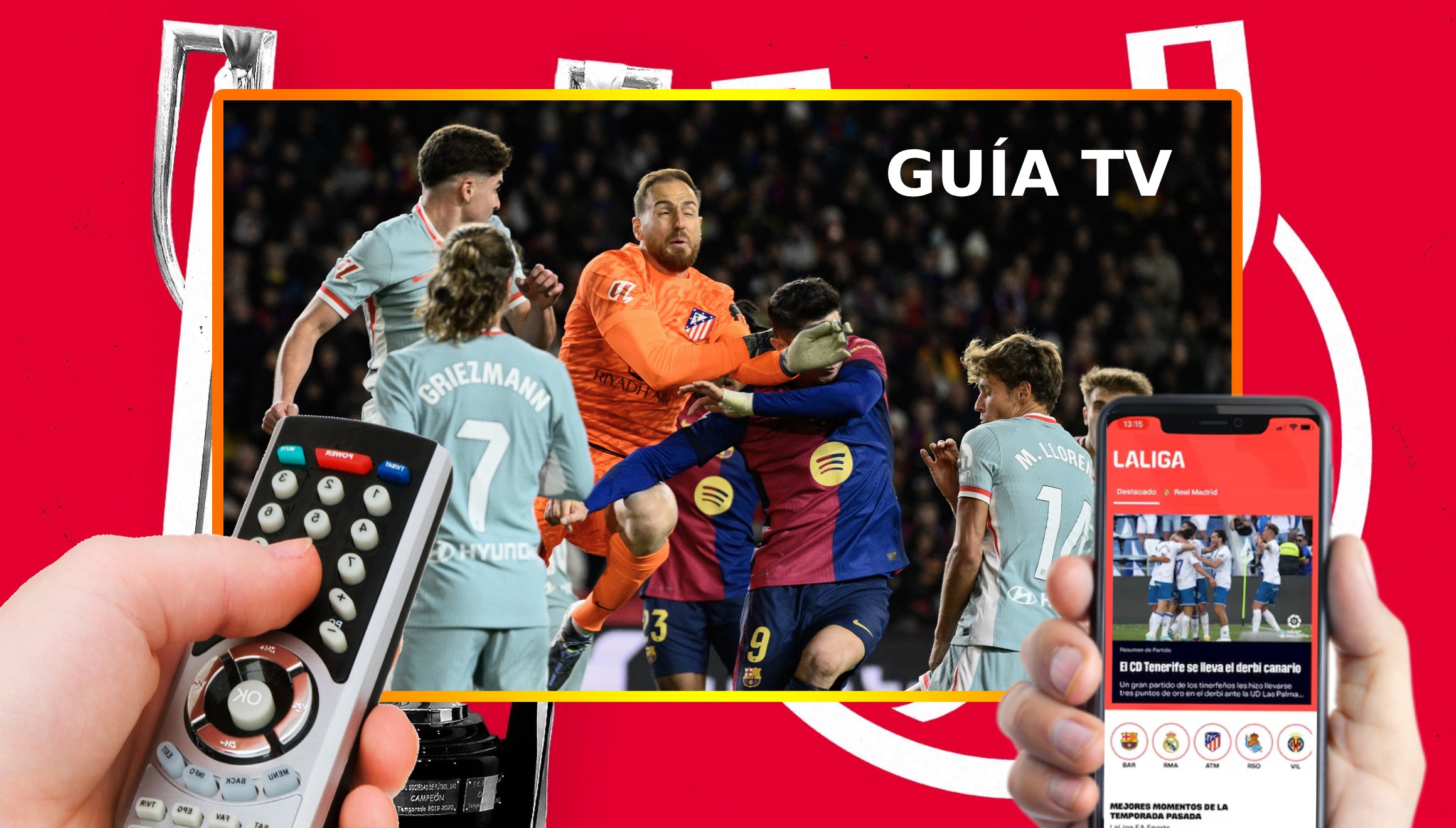 Guía de canales de televisión y horarios de diferentes países del mundo para mirar el partido FC Barcelona vs. Atlético Madrid este miércoles 2 de abril por la vuelta de las semifinales de la Copa del Rey 2025 (Foto: AFP)