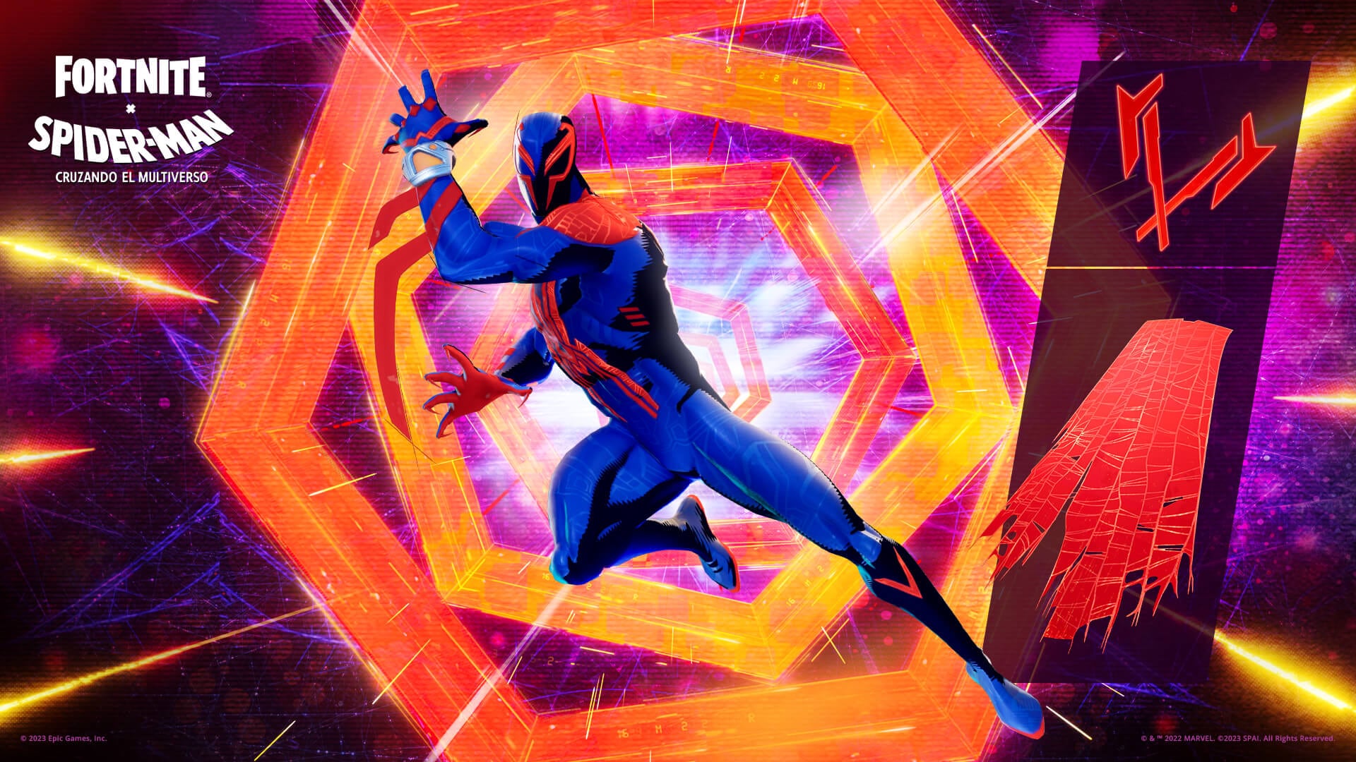 Spider-Man 2099 también llega al Battle Royale. Foto: Epic Games