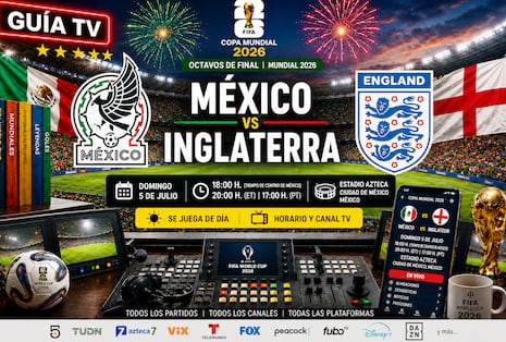 ¿En qué canal de TV abierta pasan México vs. Inglaterra GRATIS hoy por los octavos de final del Mundial 2026?