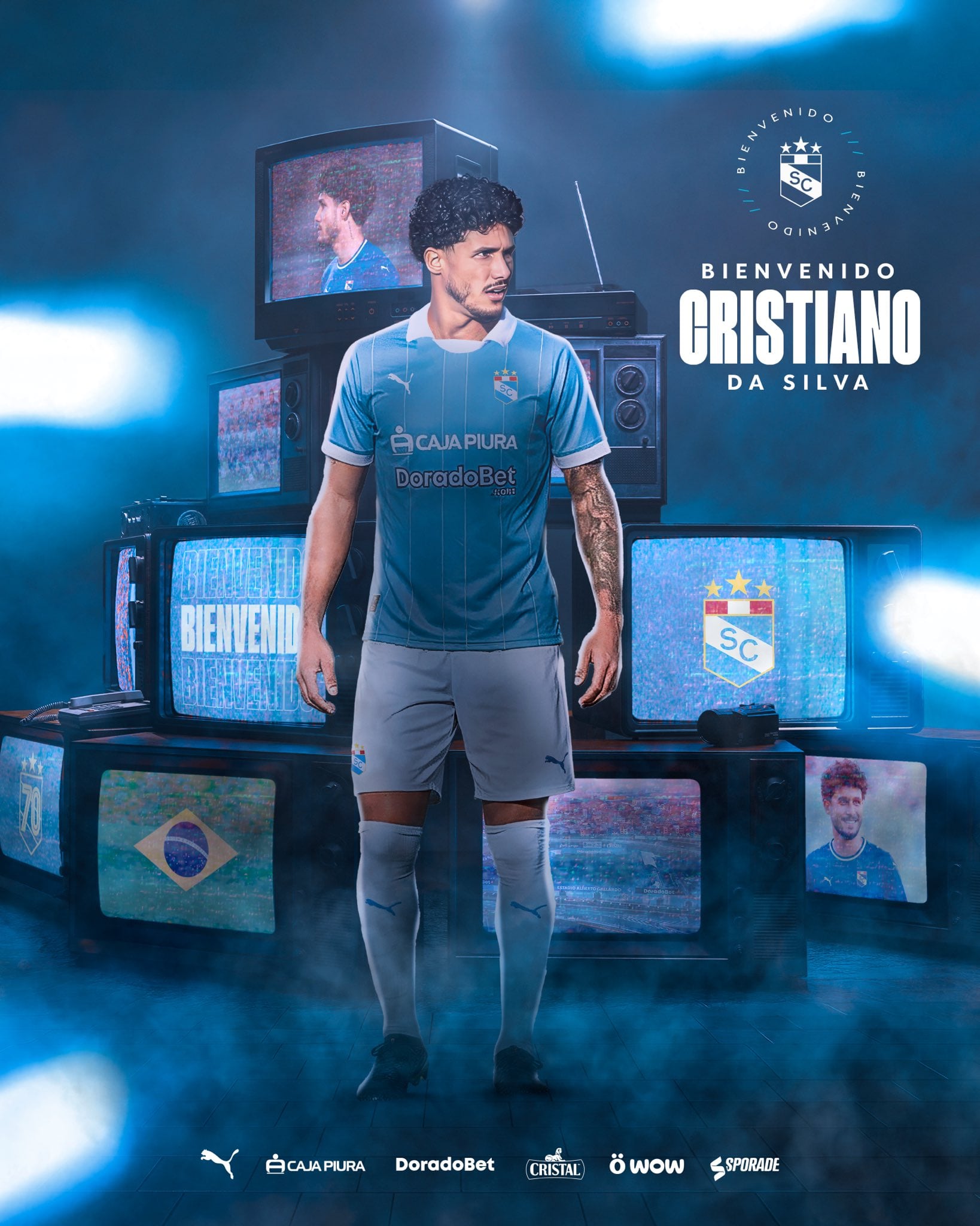 Cristiano da Silva, nuevo jugador de Sporting Cristal. (Foto: @ClubSCristal)